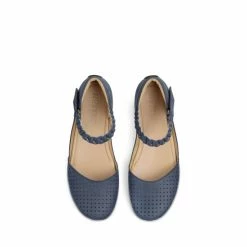 Hotter Blue Blake Wide Fit Touch-Fastening Mary Jane Shoes -Hotter Shop unnamed file 104