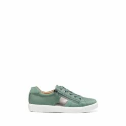 Hotter Wide Fit Green Chase Lace-Up/Zip Shoes