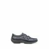 Hotter Leap II Wide Fit Blue Touch-Fastening Shoes