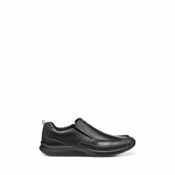 Hotter Boost II Black Slip On Shoes