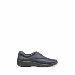 Hotter Shadow Wide Fit Blue Slip On Shoes
