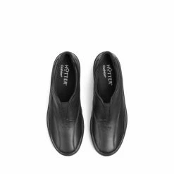 Hotter Shadow Wide Fit Black Slip On Shoes -Hotter Shop unnamed file 1161
