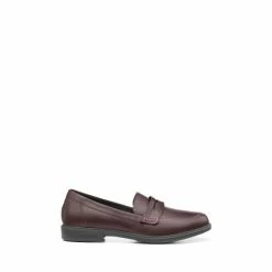 Hotter Dorset Red Slip On Shoes