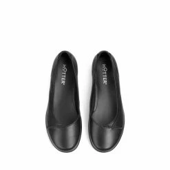 Hotter Robyn II Black Wide Fit Slip-On Shoes -Hotter Shop unnamed file 1254