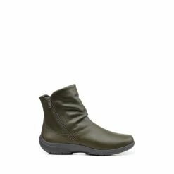 Hotter Green Whisper Zip Fastening Boots