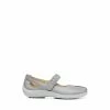 Hotter Grey Shake Wide Fit Touch-Fastening Mary Jane Shoes