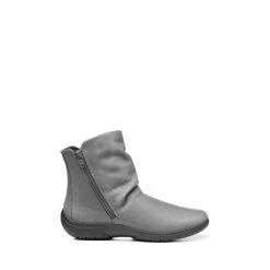 Hotter Grey Whisper Wide Fit Zip-Fastening Ankle Boots