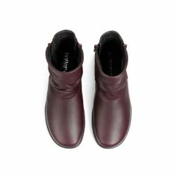 Hotter Red Whisper Wide Zip Fastening Boots -Hotter Shop unnamed file 1482