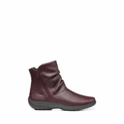 Hotter Red Whisper Wide Zip Fastening Boots -Hotter Shop unnamed file 1483