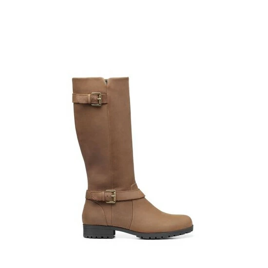 unnamed-file-1549.jpg Hotter Belgravia Wide Fit Brown Zip-Fastening Boots -Hotter Shop unnamed file 1549