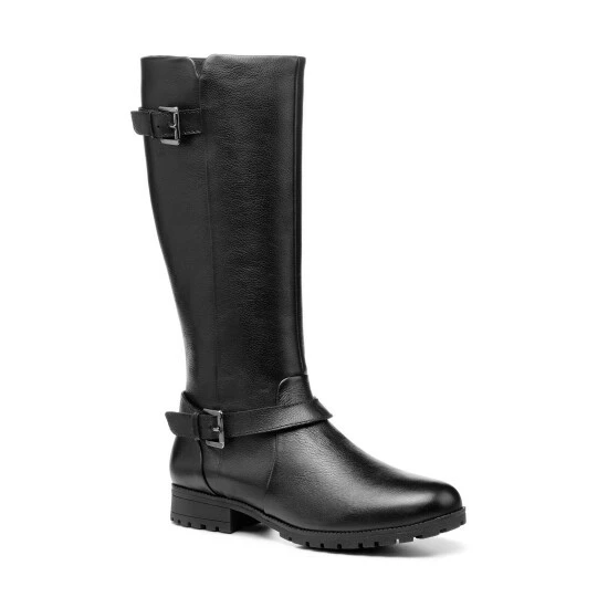 Hotter Belgravia Black Zip Fastening Boots 2 Hotter Belgravia Black Zip Fastening Boots - Image 2