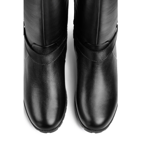 Hotter Belgravia Black Zip Fastening Boots 3 Hotter Belgravia Black Zip Fastening Boots - Image 3