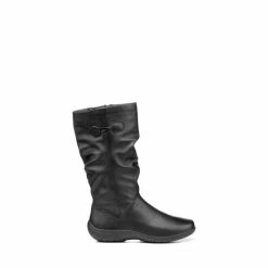 Hotter Shop 32 Hotter Derrymore II Wide Fit Black Zip-Fastening Boots