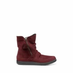 Hotter Red Pixie III Wide Fit Zip Fastening Boots