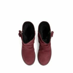 Hotter Red Pixie III Wide Fit Zip Fastening Boots -Hotter Shop unnamed file 1612