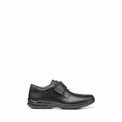 Hotter Sedgwick II Black Touch Fastening Shoes