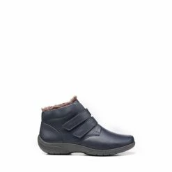 Hotter Daydream II Wide Fit Blue Touch-Fastening Boots