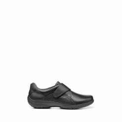 Hotter Black Sugar II Touch Fastening Full Covered Shoes