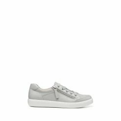 Hotter Grey Chase II Wide Fit Lace-Up/Zip Deck Shoes -Hotter Shop unnamed file 1752
