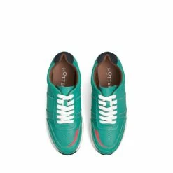 Hotter Green Jupiter II Smart Lace-Up Retro Trainers -Hotter Shop unnamed file 1841