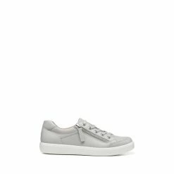 Hotter Grey Chase II Lace-Up/Zip Deck Shoes