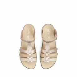 Hotter Gold Sol Wide Fit Touch-Close Gladiator Sandals -Hotter Shop unnamed file 1915