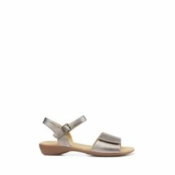 Hotter Gold Safari Smart Low Wedge Sandals
