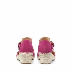 Hotter Pink Pacific Ankle Strap Wedge Sandals -Hotter Shop unnamed file 1945