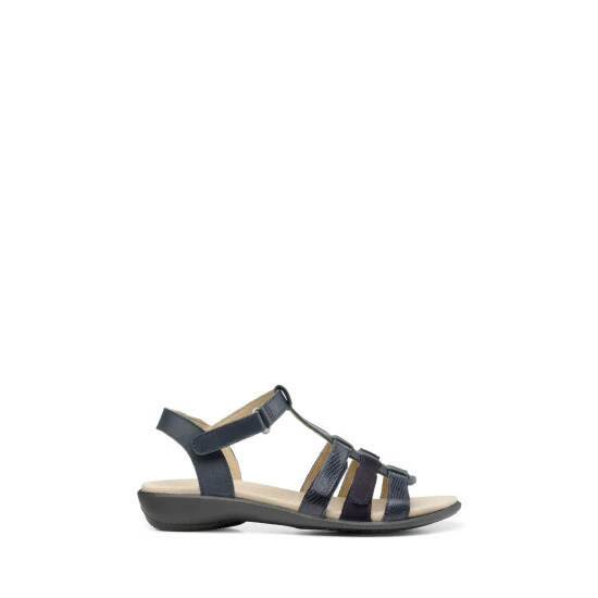 Hotter Wide Fit Blue Sol Touch-Close Gladiator Sandals 1 Hotter Wide Fit Blue Sol Touch-Close Gladiator Sandals