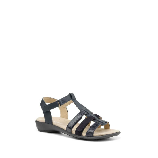 Hotter Wide Fit Blue Sol Touch-Close Gladiator Sandals 2 Hotter Wide Fit Blue Sol Touch-Close Gladiator Sandals - Image 2