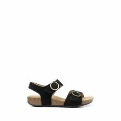 Hotter Black Tourist Cork Wedge Buckle-Fastening Sandals -Hotter Shop unnamed file 2002
