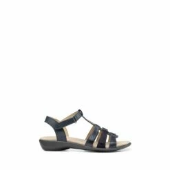 Hotter Blue Sol Touch-Close Gladiator Sandals