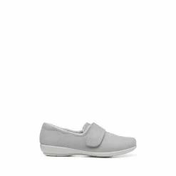 Hotter Grey Toasty II Touch-Fastening Slippers