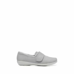 Hotter Grey Toasty II Touch-Fastening Slippers -Hotter Shop unnamed file 2122