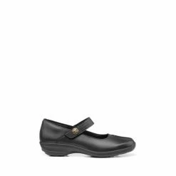 Hotter Thalia II Black Touch Fastening Shoes