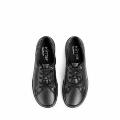 Hotter Fearne II Wide Fit Black Lace Up Shoes -Hotter Shop unnamed file 347