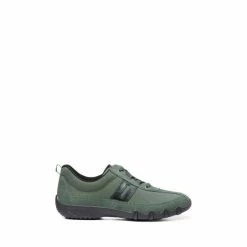 Hotter Green Leanne II Wide Lace Up Shoes