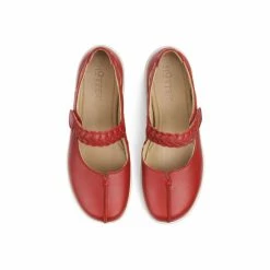Hotter Red Shake Touch-Fastening Mary Jane Shoes -Hotter Shop unnamed file 408