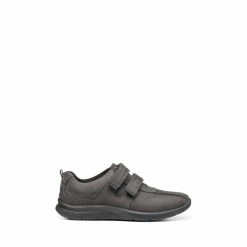 Hotter Grey Energise Touch Fastening Shoes