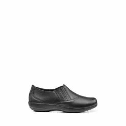 Hotter Tranquil Slip-On Black Shoes