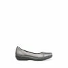 Hotter Robyn II Natural Wide Fit Metalic Slip On Shoes
