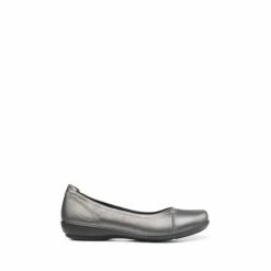 Hotter Robyn II Natural Wide Fit Metalic Slip On Shoes