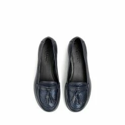 Hotter Alice Navy Blue Slip-On Shoes -Hotter Shop unnamed file 497