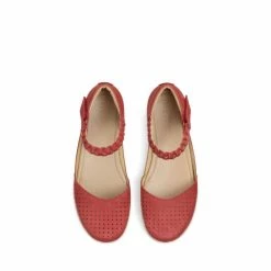 Hotter Red Blake Wide Fit Touch-Fastening Mary Jane Shoes -Hotter Shop unnamed file 604