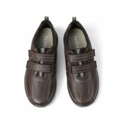 Hotter Energise Touch Fastening Brown Shoes -Hotter Shop unnamed file 686