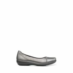 Hotter Robyn II Metallic Silver Slip-On Shoes