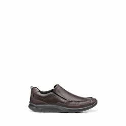 Hotter Boost II Brown Slip On Shoes