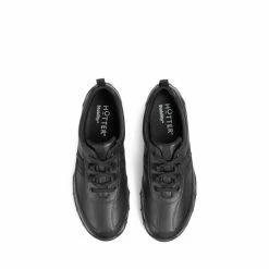 Hotter Leanne II X Wide Black Lace-Up Shoes -Hotter Shop unnamed file 794