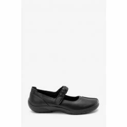Hotter Shake II Black Touch-Fastening Shoes