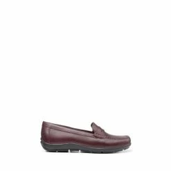 Hotter Wide Fit Red Drift Slip-On Shoes